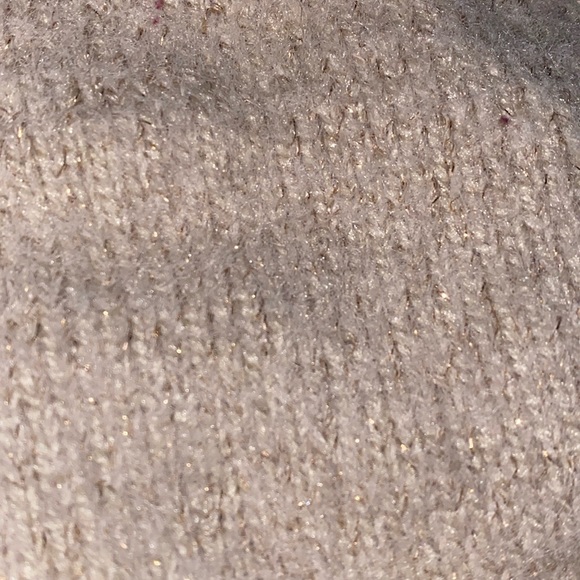 Wearing Your Heart On Your Sleeve Knit Gold Sparkle Sweater - Picture 2 of 3